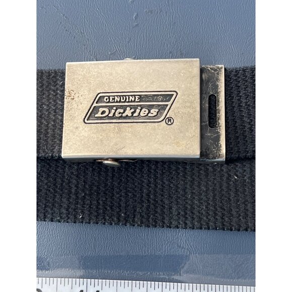 Genuine Dickies Black Web Belt With Metal Buckle Workwear - Picture 2 of 6